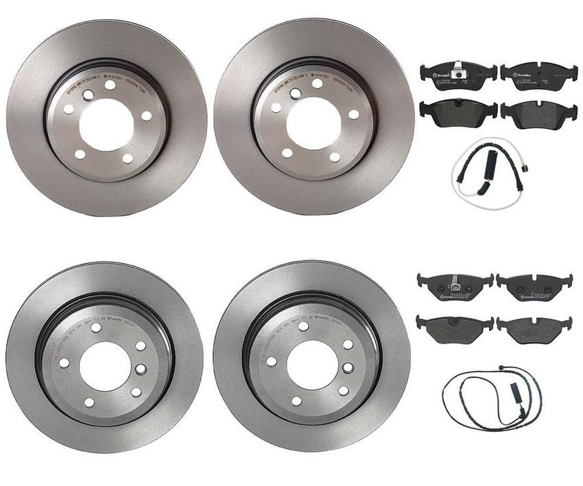 BMW Brembo Brake Kit - Pads &  Rotors Front and Rear (300mm/294mm) (Low-Met) 34356751311 - Brembo 3281316KIT